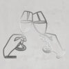 ⁦לחיים כוסות יין - תמונת מתכת⁩ – תמונה ⁦4⁩