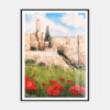 ⁦מגדל דוד וכלניות - נייר אמנות ממוסגר⁩ – תמונה ⁦6⁩