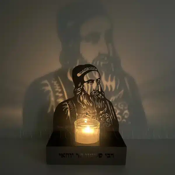 ⁦מעמד מתכת לנר רבי שמעון בר יוחאי⁩ – תמונה ⁦5⁩