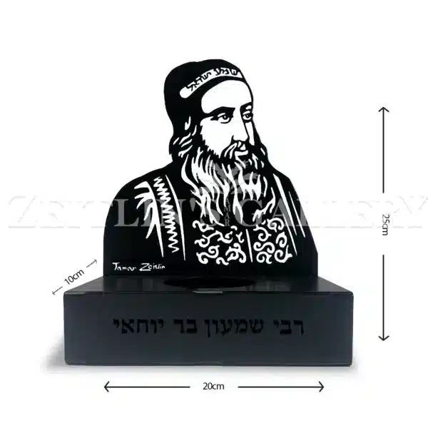 ⁦מעמד מתכת לנר רבי שמעון בר יוחאי⁩ – תמונה ⁦2⁩