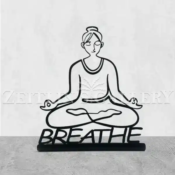 פסלון מדיטציה Breathe - דגם שולחני