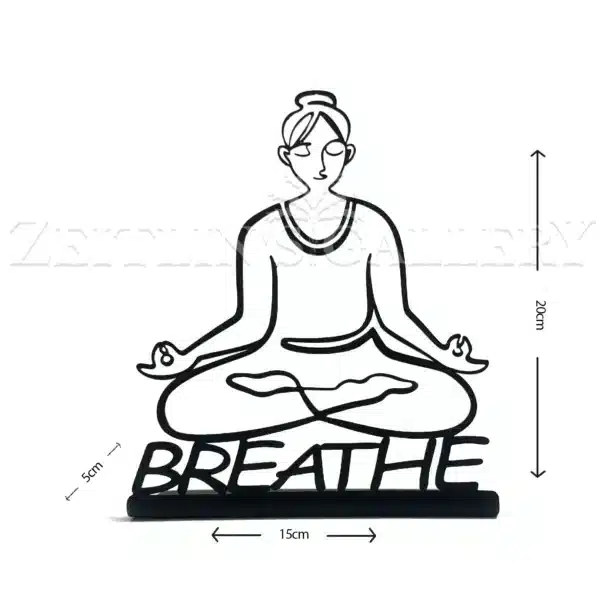 ⁦פסלון מדיטציה Breathe - דגם שולחני⁩ – תמונה ⁦2⁩