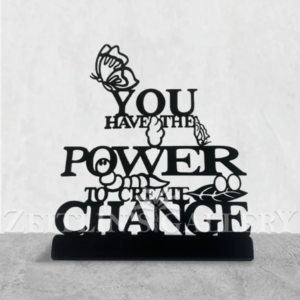 פסלון גלגול הפרפר Change - דגם שולחני