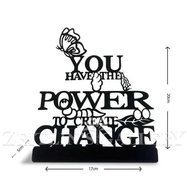 ⁦פסלון גלגול הפרפר Change - דגם שולחני⁩ – תמונה ⁦2⁩