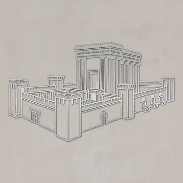 ⁦בית המקדש - תמונת מתכת⁩ – תמונה ⁦3⁩